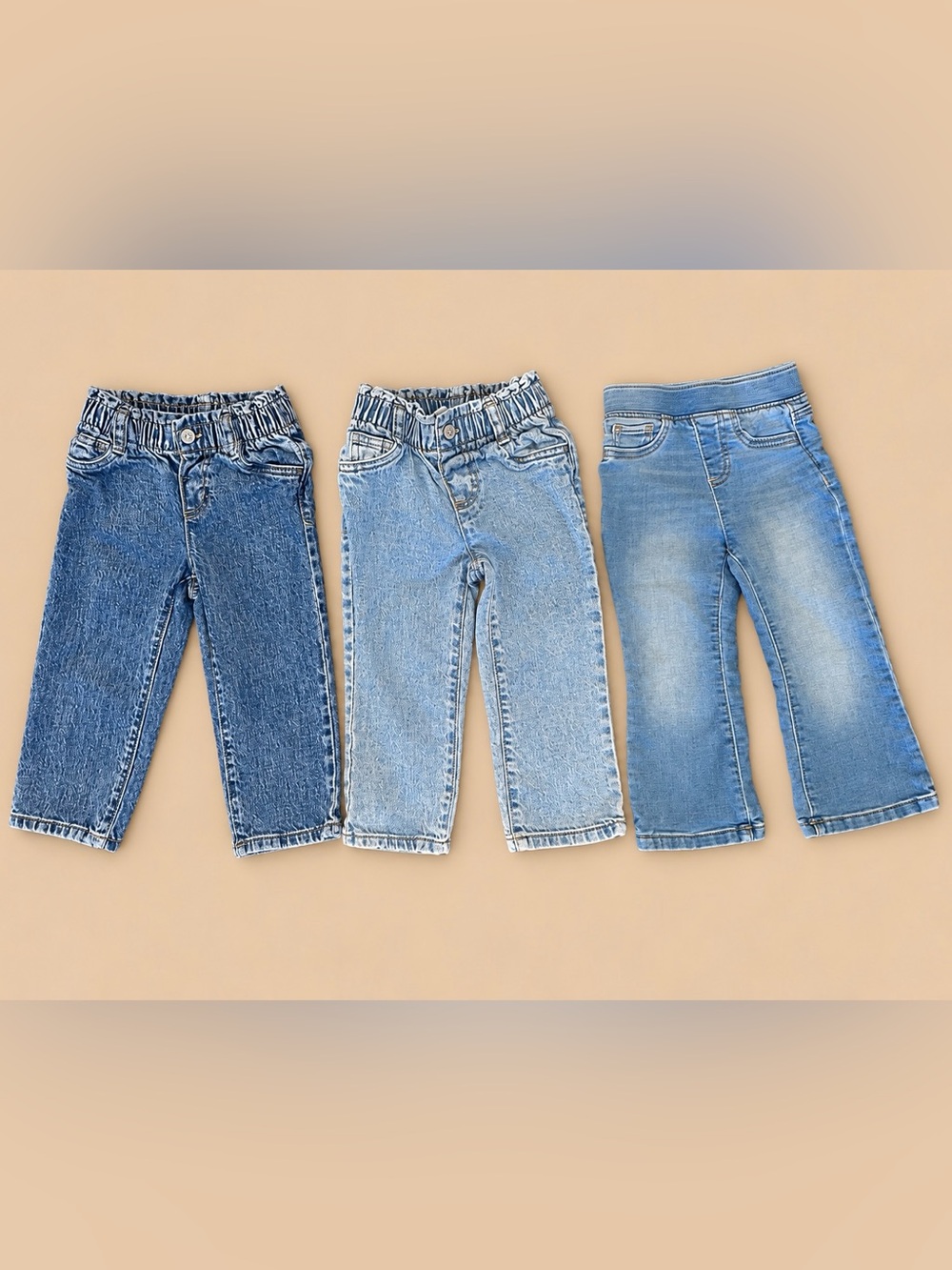 Toddler Girls Jeans Lot of 3 Size 2T Denim